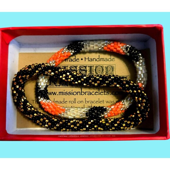 Handmade Beaded Bracelets - Mission Bracelets 2-Pieces - Picture 1 of 4